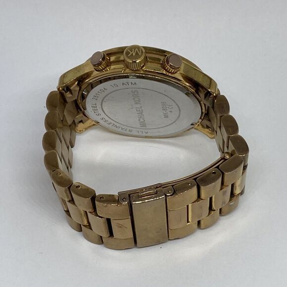 Michael Kors Runway MK8096 Mens Rose Gold Stainless Steel Analog Dial Watch RQ51 - Picture 11 of 12